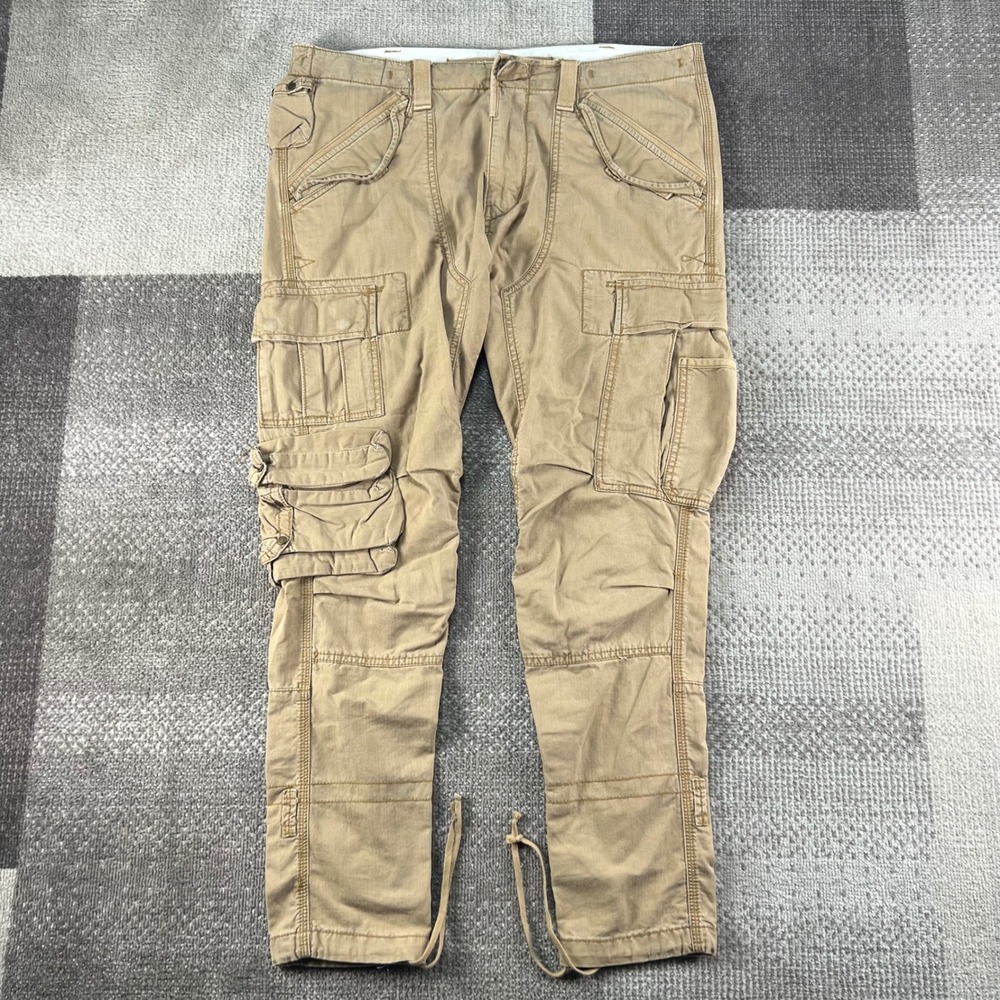 Vintage Polo Ralph Lauren Paratrooper Pants Mens 35X30 Cargo RL-067 Military
